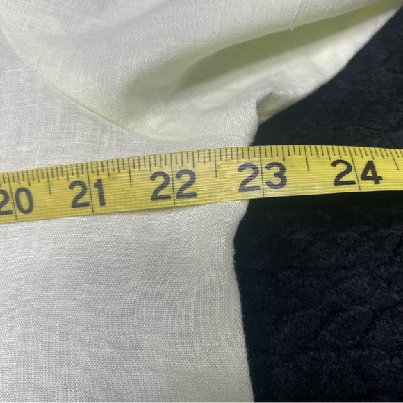 Banana Republic Butter Yellow Linen Button Up Shirt W Lg Tall BEACH CASUAL - Picture 8 of 11